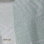 Imported Cotton Polyester 100% Waterproof Fitted Mattress Protector In Light Green Lines Print