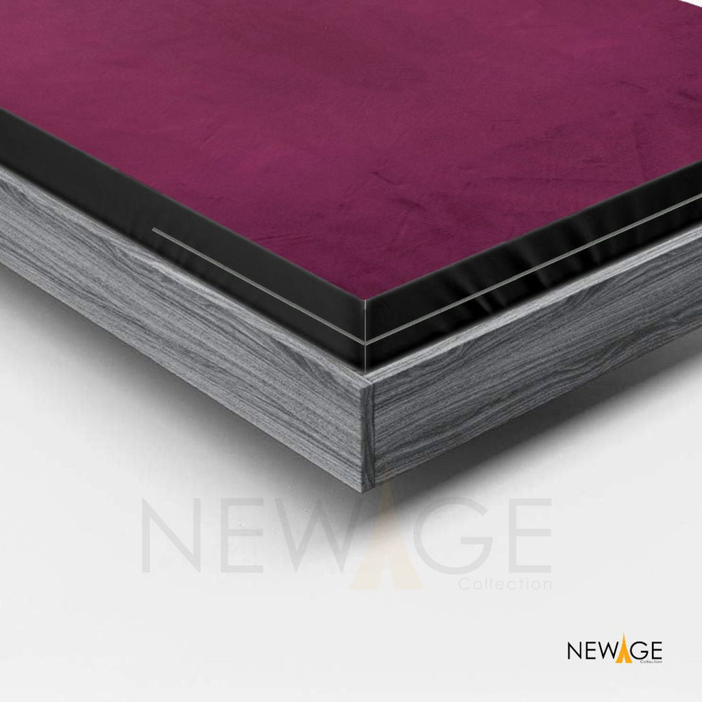 Zipper Mattress Protector Imported Cotton-Polyester 100% Waterproof Fabric in Purple Color