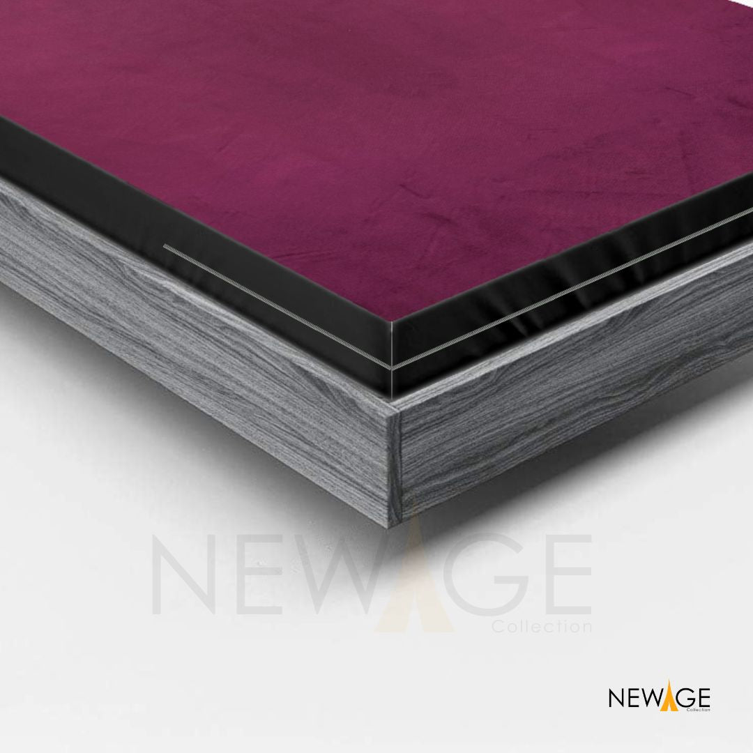 Zipper Mattress Protector Imported Cotton-Polyester 100% Waterproof Fabric in Purple Color