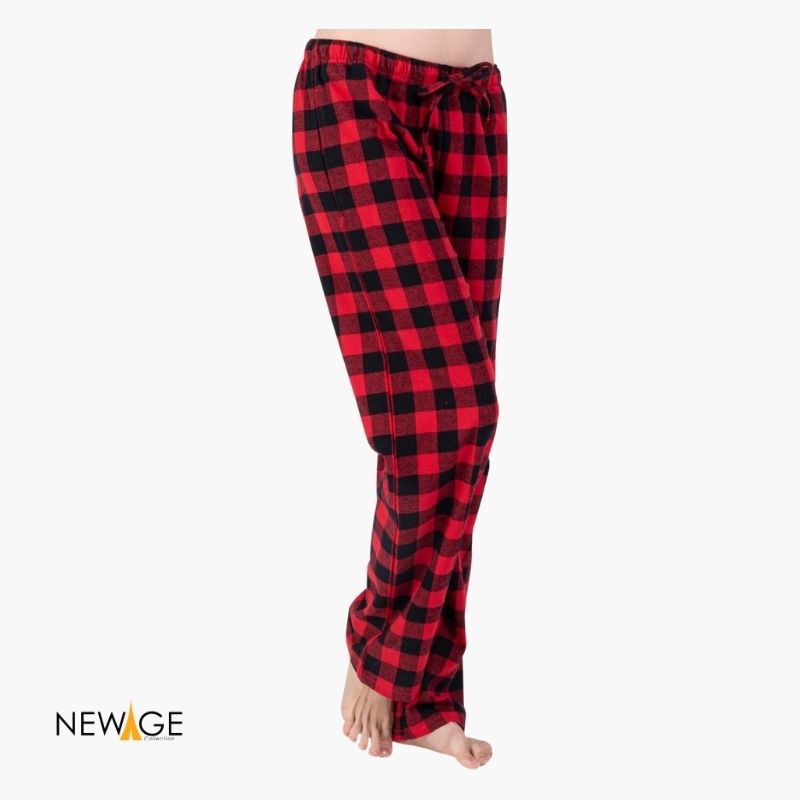 Red Black Checked Plaid Pajama