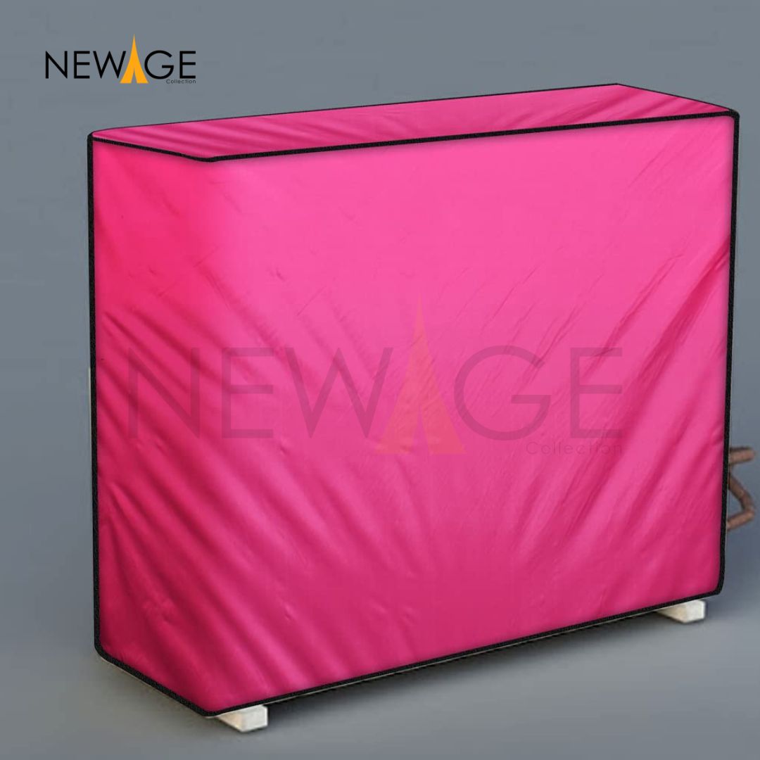 100% Waterproof Air Conditioner AC Cover for Indoor & Outdoor Pink