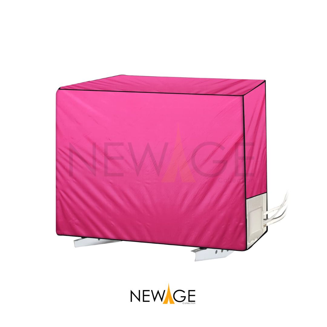 100% Waterproof Air Conditioner AC Cover for Indoor & Outdoor Pink