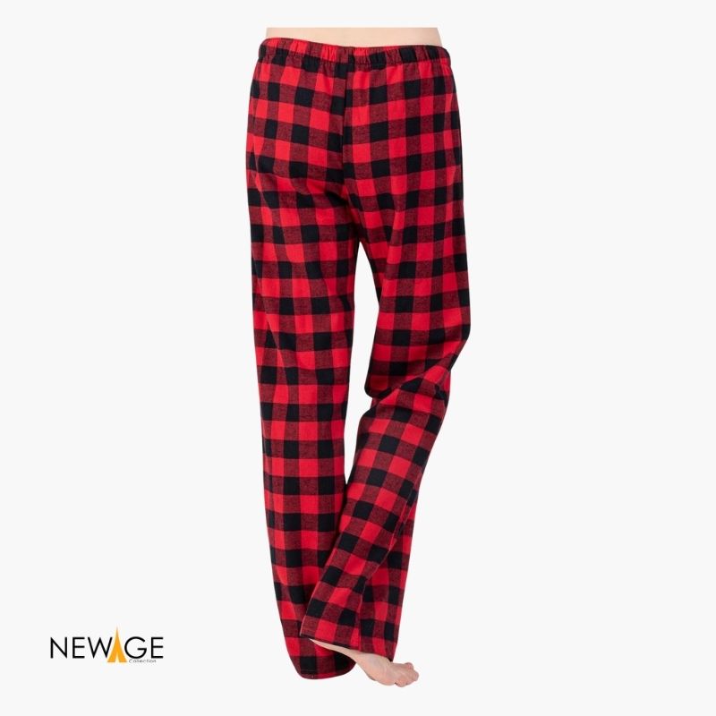 Red Black Checked Plaid Pajama