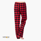 Red Black Checked Plaid Pajama