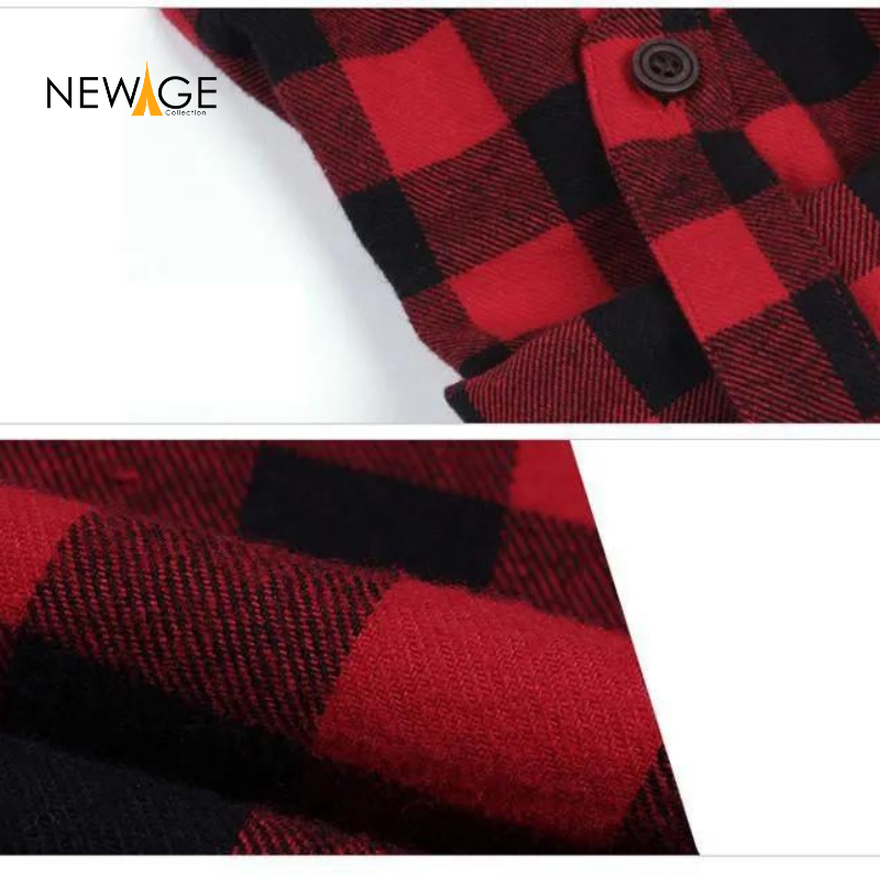 Red Black Plaid Shirt Women