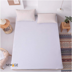 100% Waterproof Elastic Sheet (Flat Sheet) with 4 Corner Elastic Bands White Color