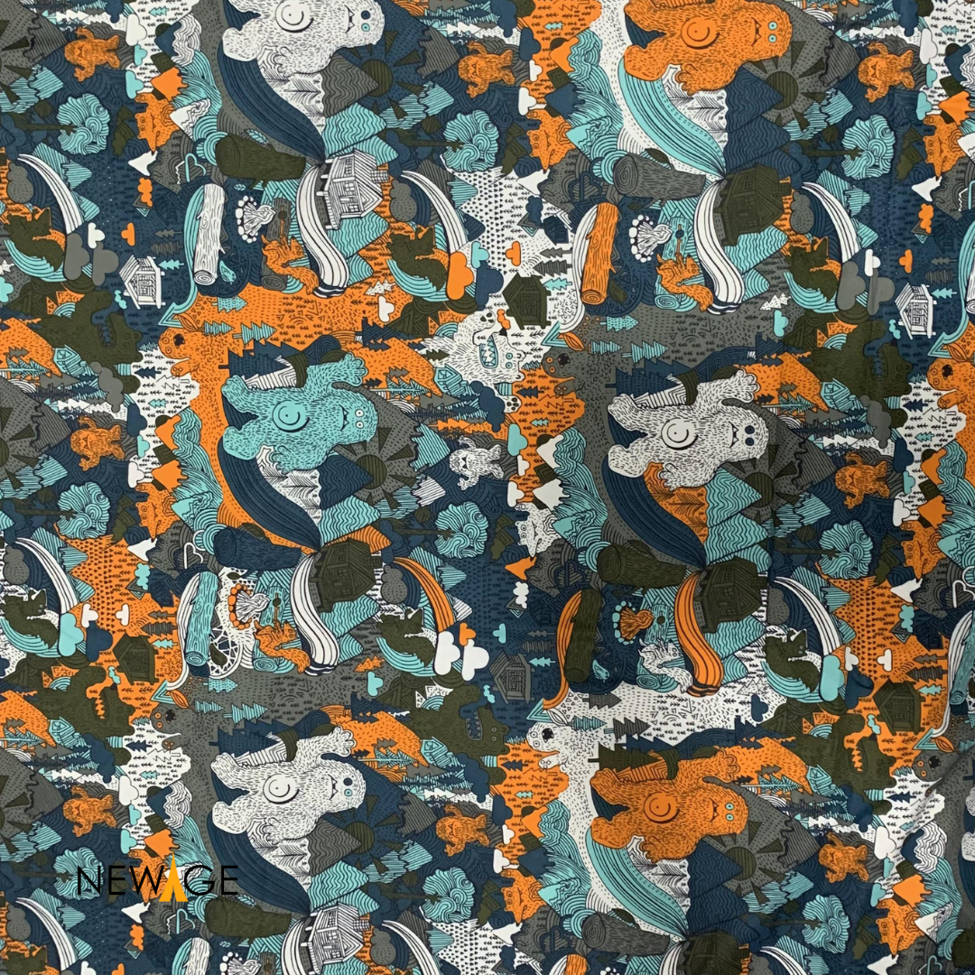 Zipper Mattress Protector for Single Mattress Imported Cotton-PC 100%Waterproof Fabric in Cartoon Print