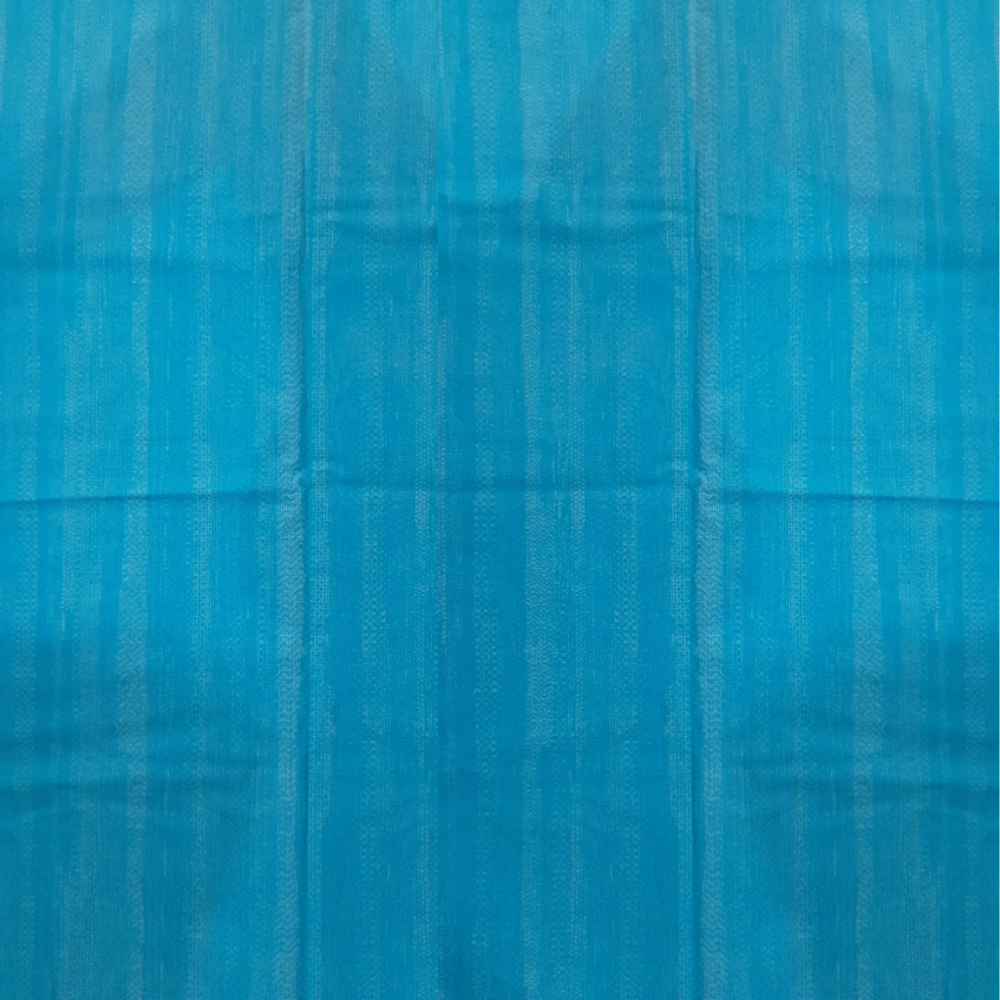 Single Zipper Mattress Protector 100% Waterproof Imported Cotton-PC in Sky Blue Print