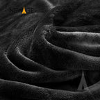 Black Fleece Blankets and Bed Throws 310 gsm