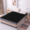 100% Waterproof Elastic Flat Sheet with 4 Corner Elastic Bands – Black