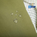 Pack of 2 - 100% Waterproof Cotton PC Pillow Covers 19"x 29" in Dark Green