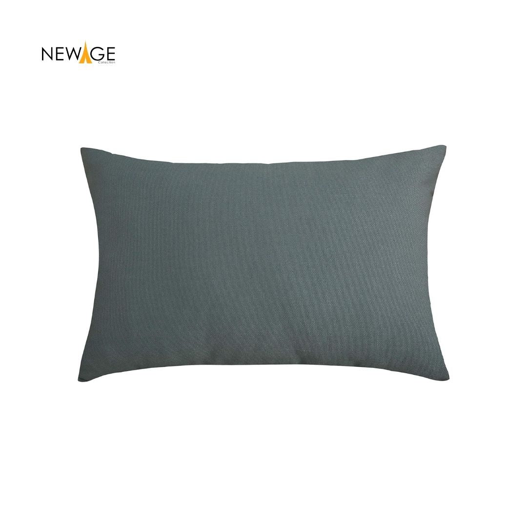 Pack of 2 - 100% Waterproof Cotton PC Pillow Covers 19"x 29" in Dark Grey