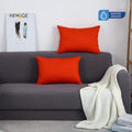 Pack of 2 - 100% Waterproof Cotton PC Pillow Covers 19"x 29" in Deep Orange