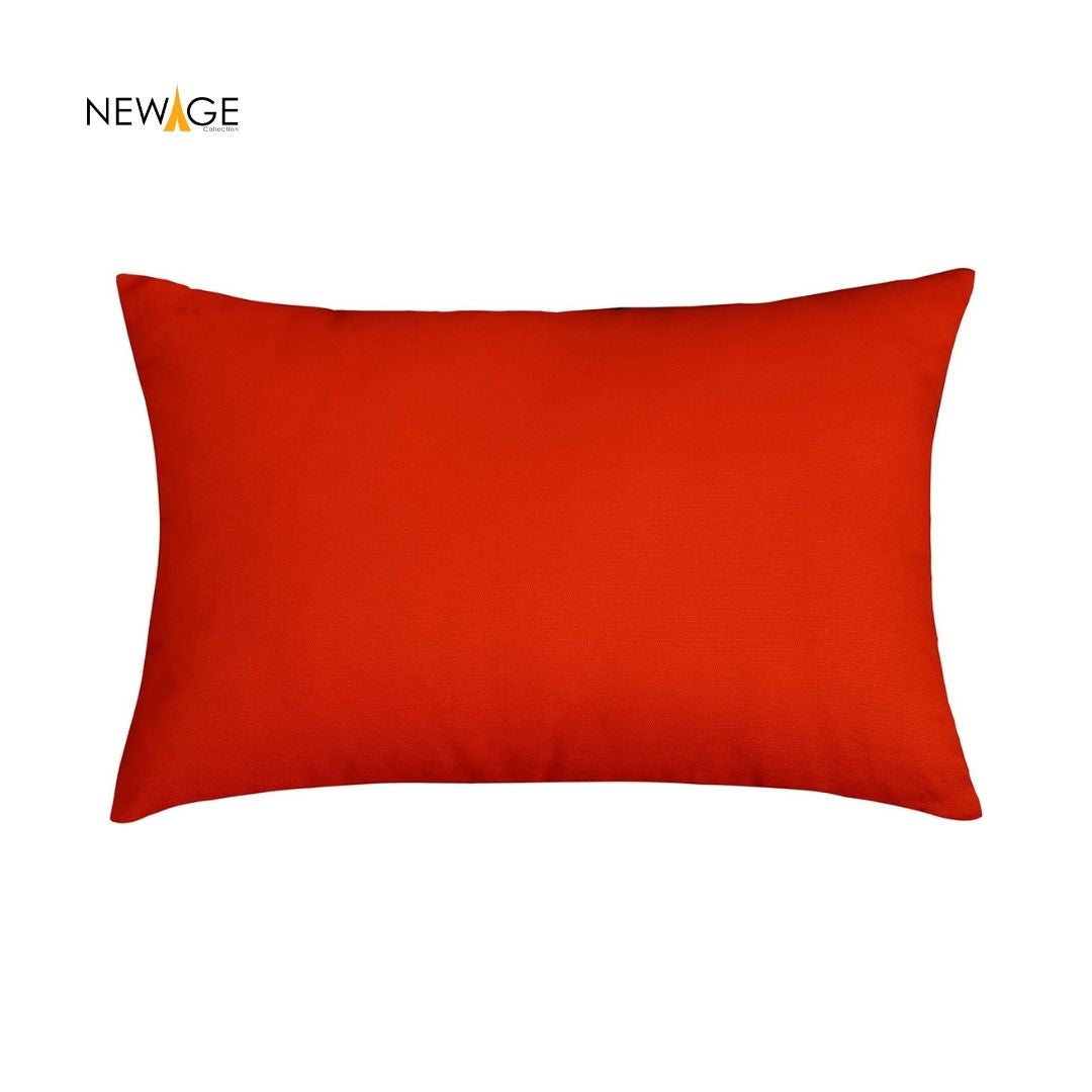 Pack of 2 - 100% Waterproof Cotton PC Pillow Covers 19"x 29" in Deep Orange