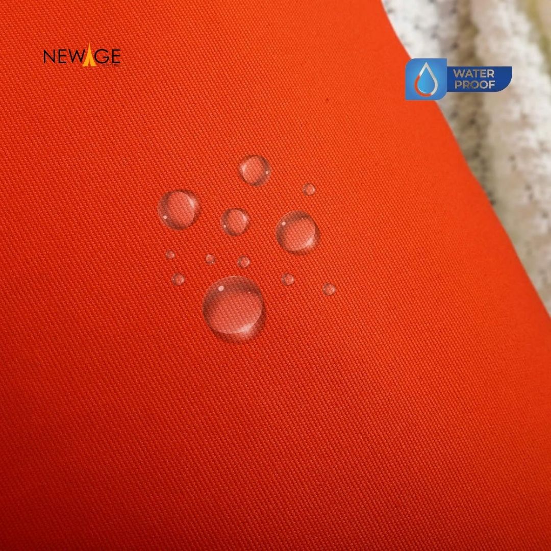 Pack of 2 - 100% Waterproof Cotton PC Pillow Covers 19"x 29" in Deep Orange