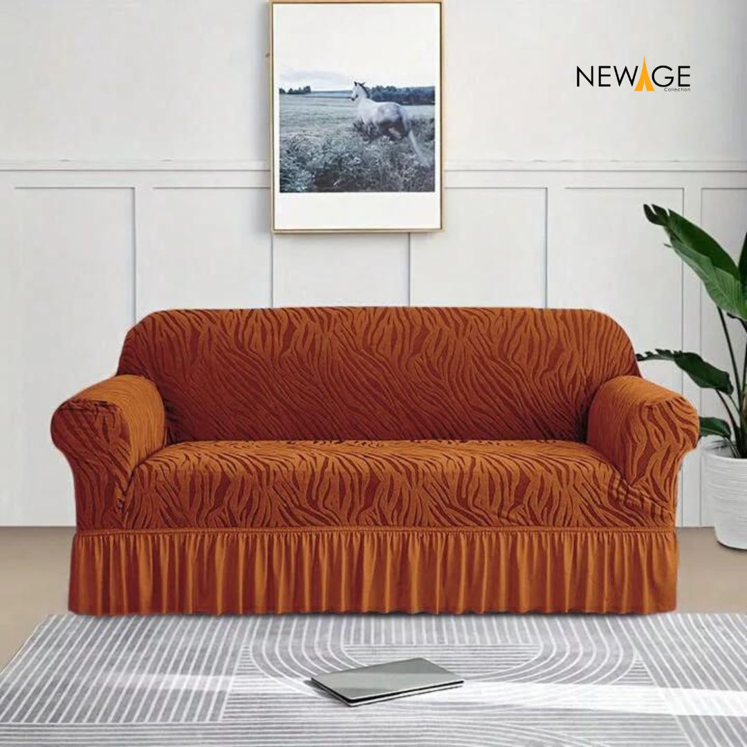 Zebra Velvet Turkish Style Sofa Cover - Cooper