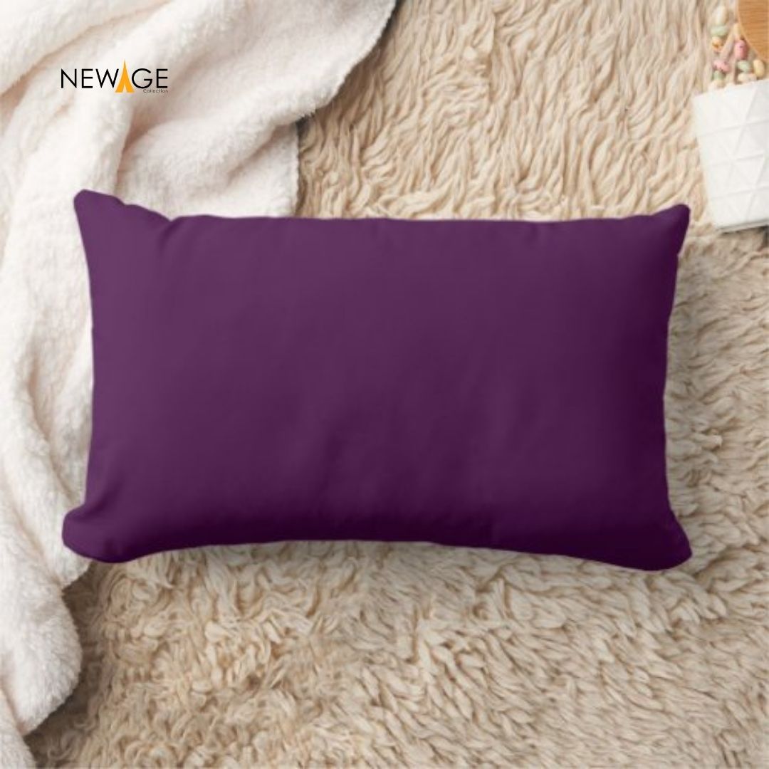 Pack of 2 - 100% Waterproof Cotton PC Pillow Covers 19"x 29" in Deep Purple