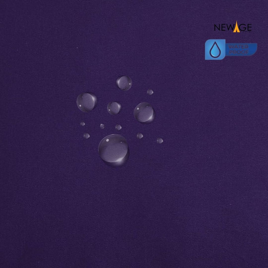 Pack of 2 - 100% Waterproof Cotton PC Pillow Covers 19"x 29" in Deep Purple