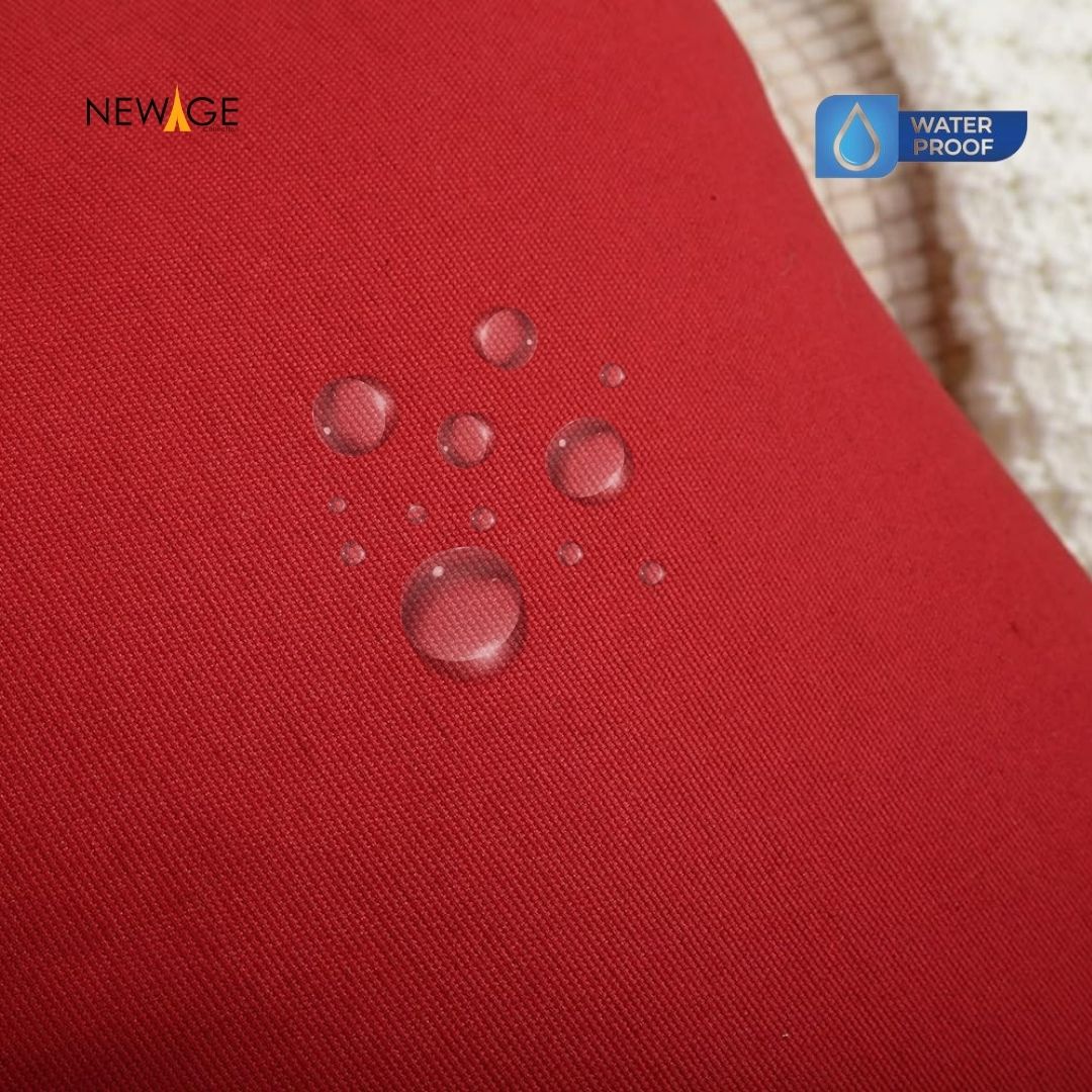 Pack of 2 - 100% Waterproof Cotton PC Pillow Covers 19"x 29" in Deep Red