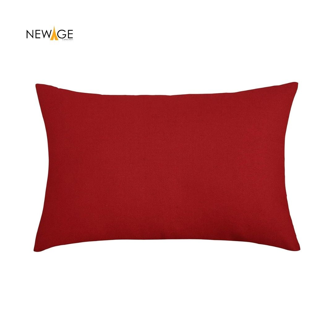 Pack of 2 - 100% Waterproof Cotton PC Pillow Covers 19"x 29" in Deep Red