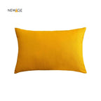 Pack of 2 - 100% Waterproof Cotton PC Pillow Covers 19"x 29" in Deep Yellow