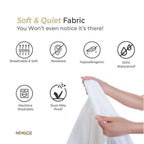 Imported Cotton Polyester 100% Waterproof Fitted Mattress Protector In Dark Golden