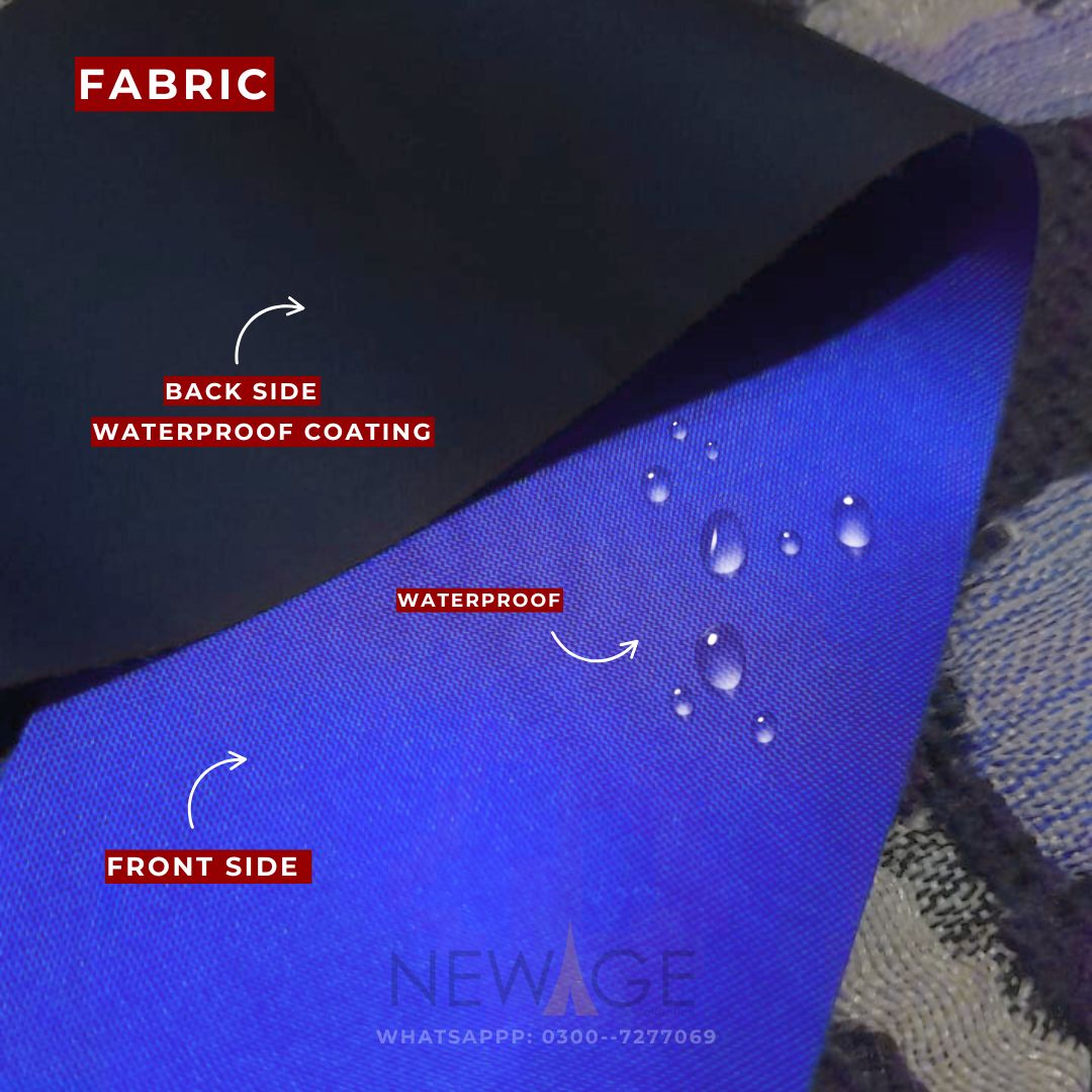 Imported Cotton Polyester 100% Waterproof Fitted Mattress Protector In Blue Color
