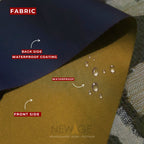 Imported Cotton Polyester 100% Waterproof Fitted Mattress Protector In Dark Golden