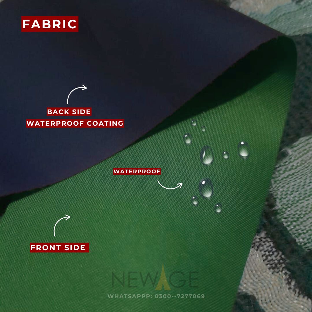 Imported Cotton Polyester 100% Waterproof Fitted Mattress Protector In Dark Green
