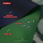 Imported Cotton Polyester 100% Waterproof Fitted Mattress Protector In Dark Green