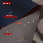 Imported Cotton Polyester 100% Waterproof Fitted Mattress Protector In Dark Grey