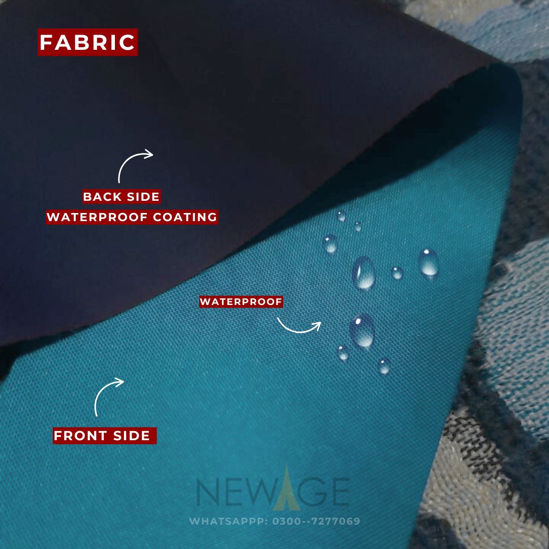 Imported Cotton Polyester 100% Waterproof Fitted Mattress Protector In Dark Zinc