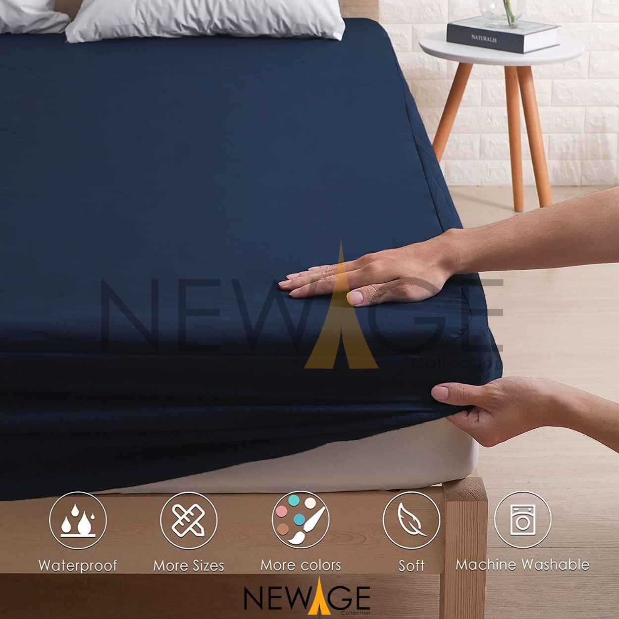 Fitted Cover Navy Blue -Newage Collection (3)