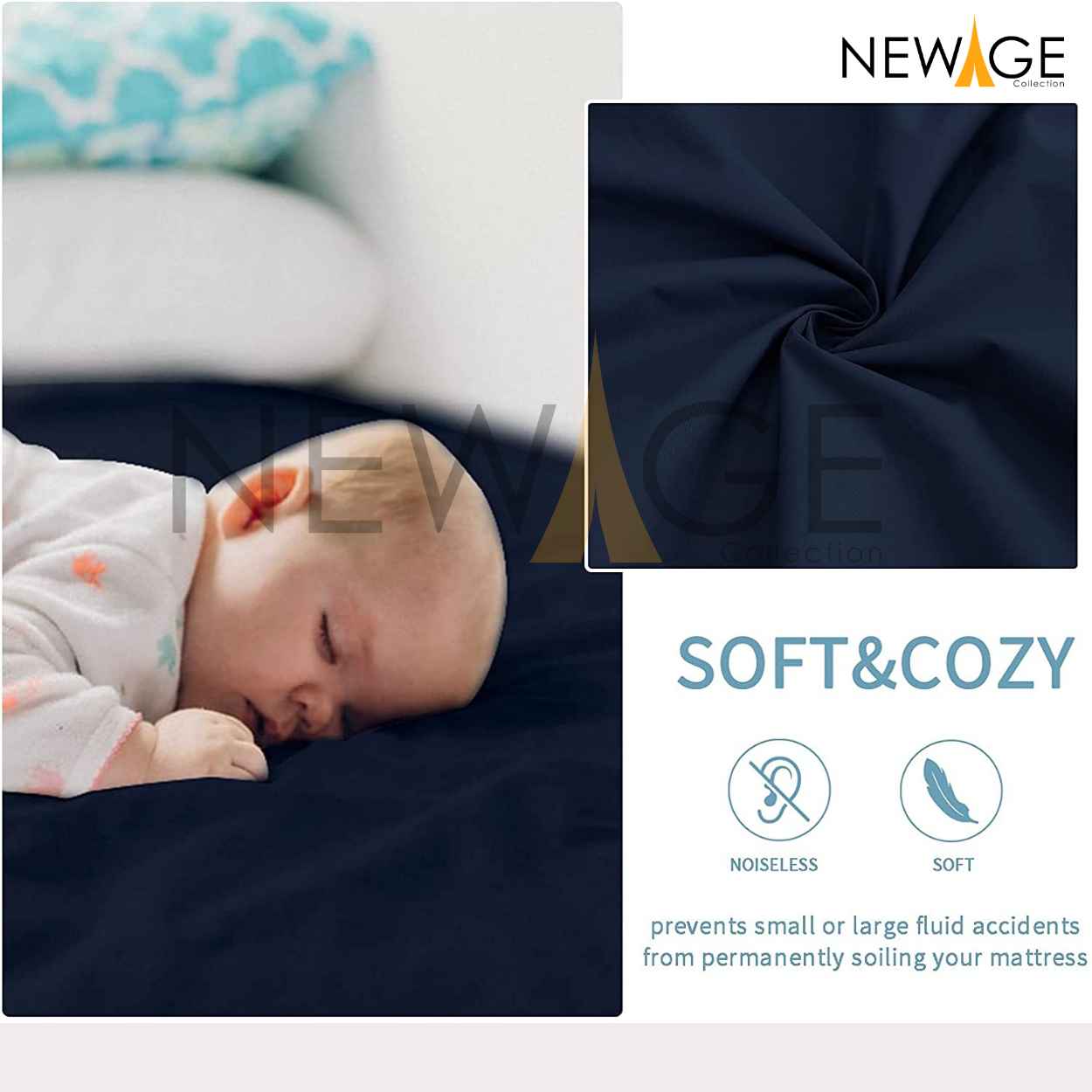 Fitted Cover Navy Blue -Newage Collection (4)