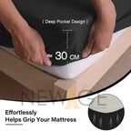 Fitted Mattress Protectors Black (3)