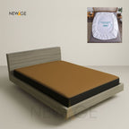 Imported Cotton Polyester 100% Waterproof Fitted Mattress Protector In Dark Golden
