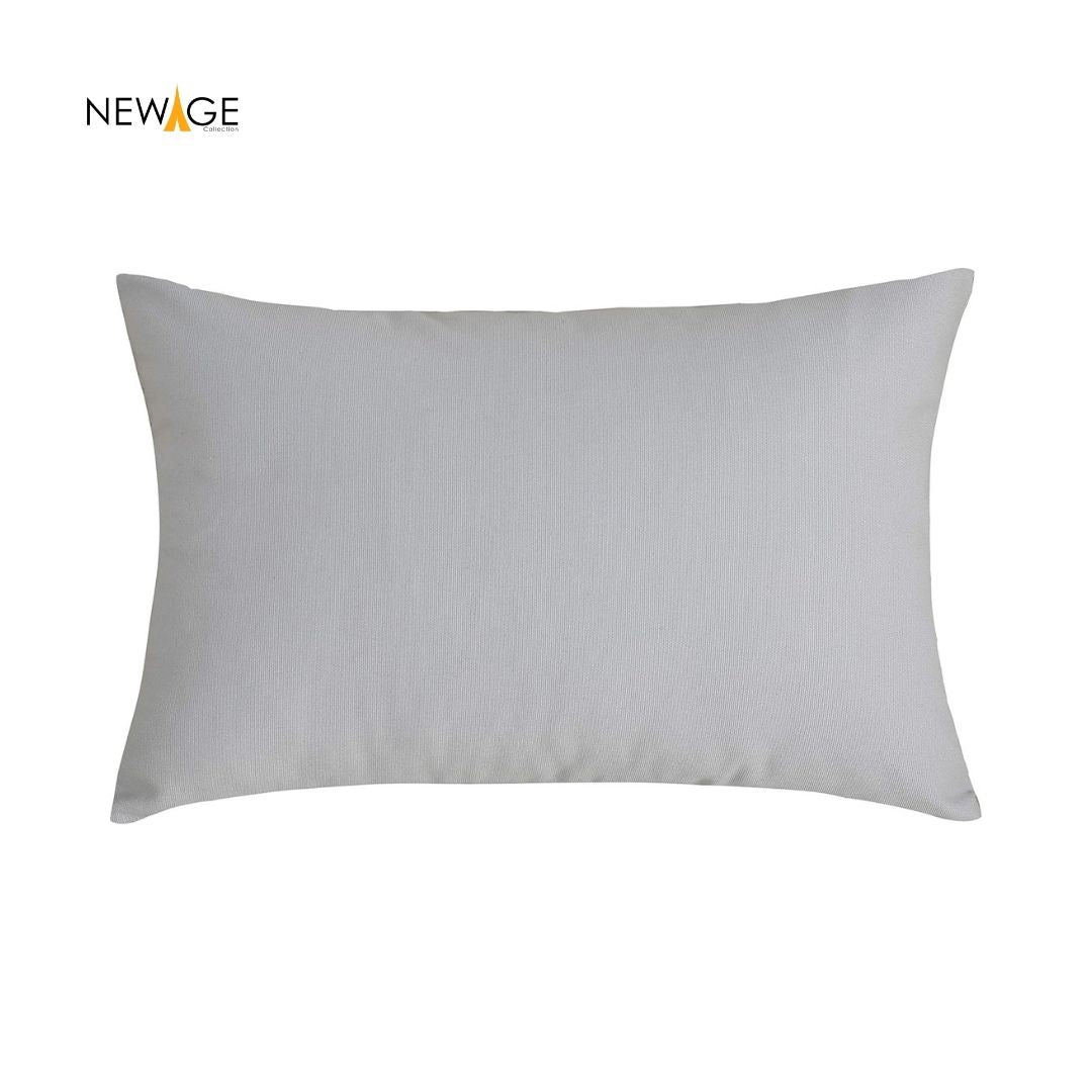 Pack of 2 - 100% Waterproof Cotton PC Pillow Covers 19"x 29" in Light Grey