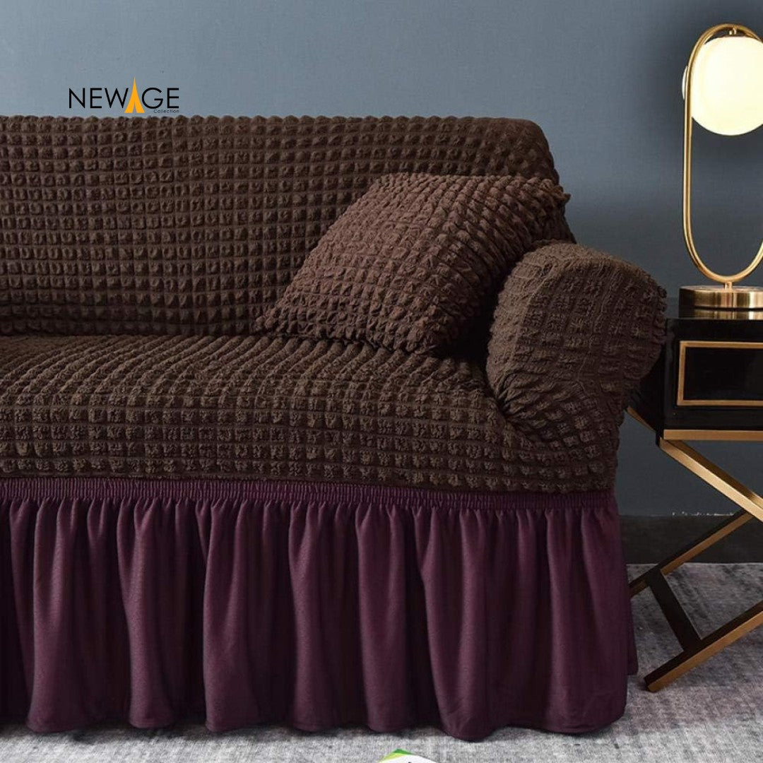 Mesh Turkish Style Sofa Cover - Black