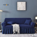 Mesh Turkish Style Sofa Cover - Dark Blue