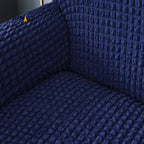 Mesh Turkish Style Sofa Cover - Dark Blue