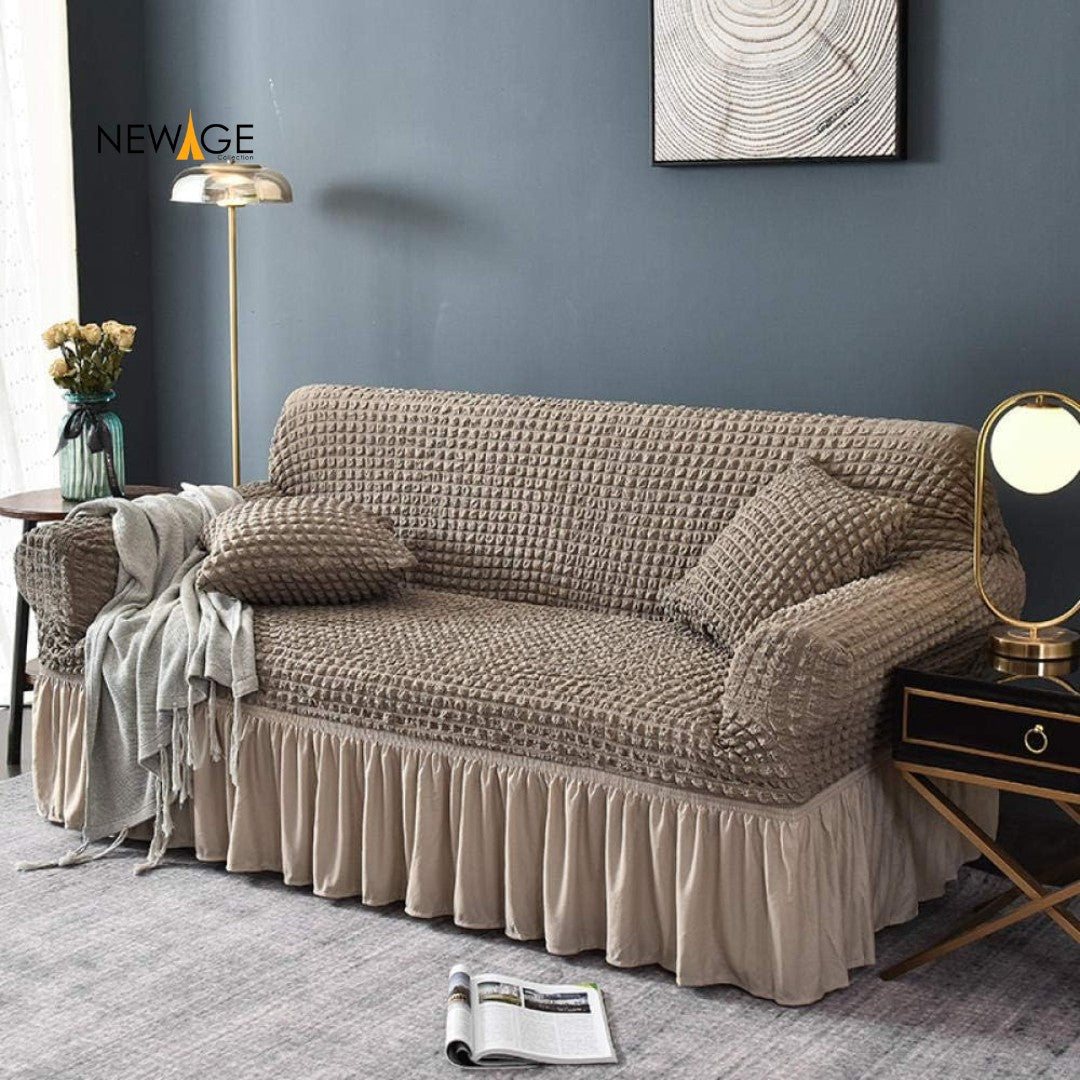 Mesh Turkish Style Sofa Cover - Grey