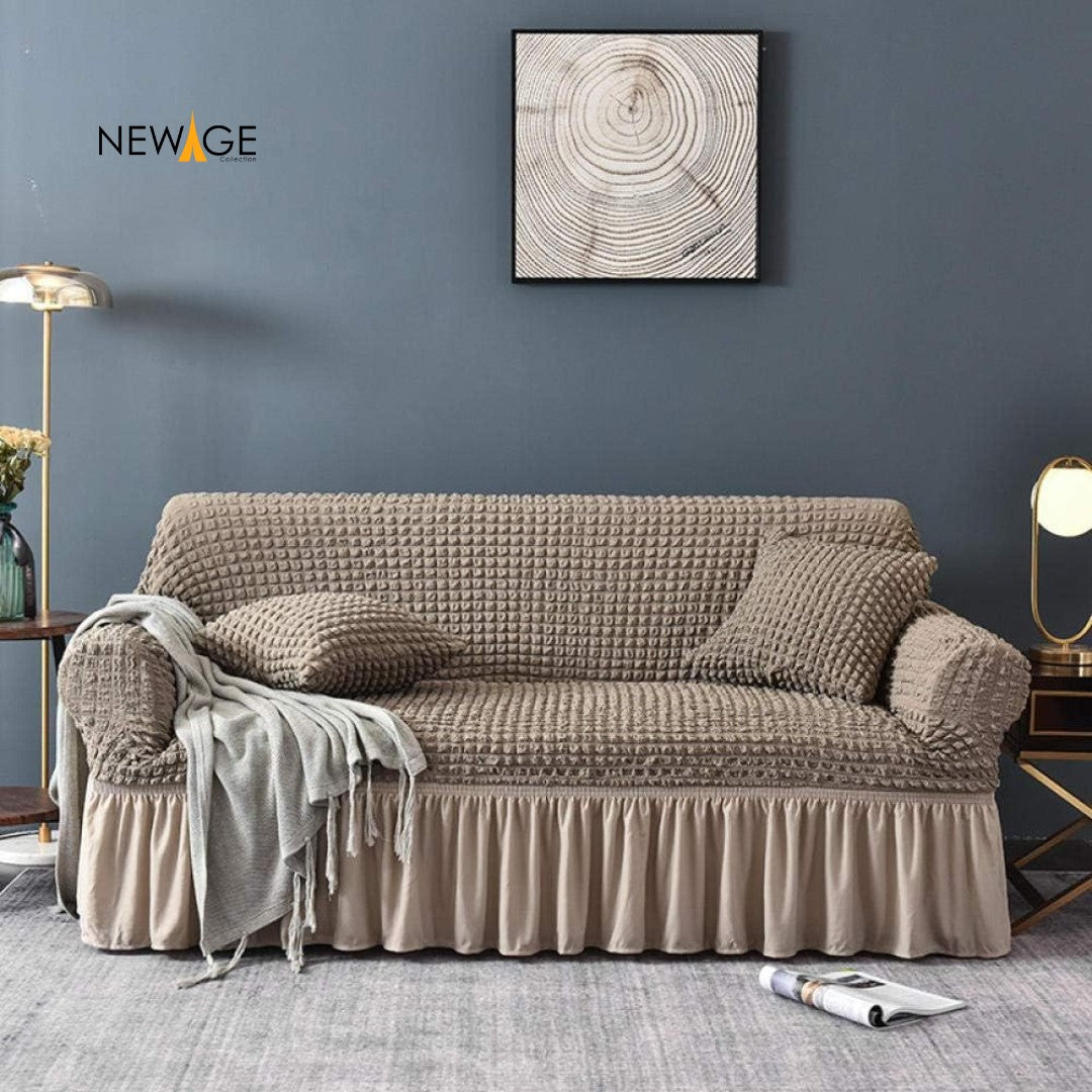 Mesh Turkish Style Sofa Cover - Grey