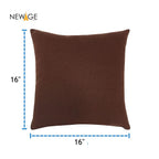 Pack of 5 Standard (16 x 16) Cushions 100% Waterproof with Filling in Brown2