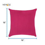 Pack of 5 Standard (16 x 16) Cushions 100% Waterproof with Filling in Dark Pink - 2