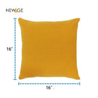 Pack of 5 Standard (16 x 16) Cushions 100% Waterproof with Filling in Dark Yellow2