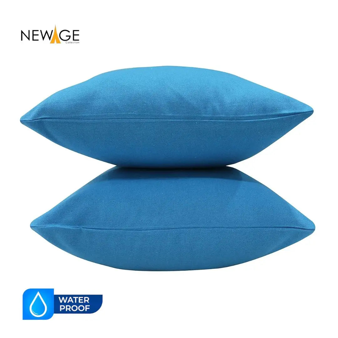 Pack of 5 Standard (16 x 16) Cushions 100% Waterproof with Filling in Sky Blue 1