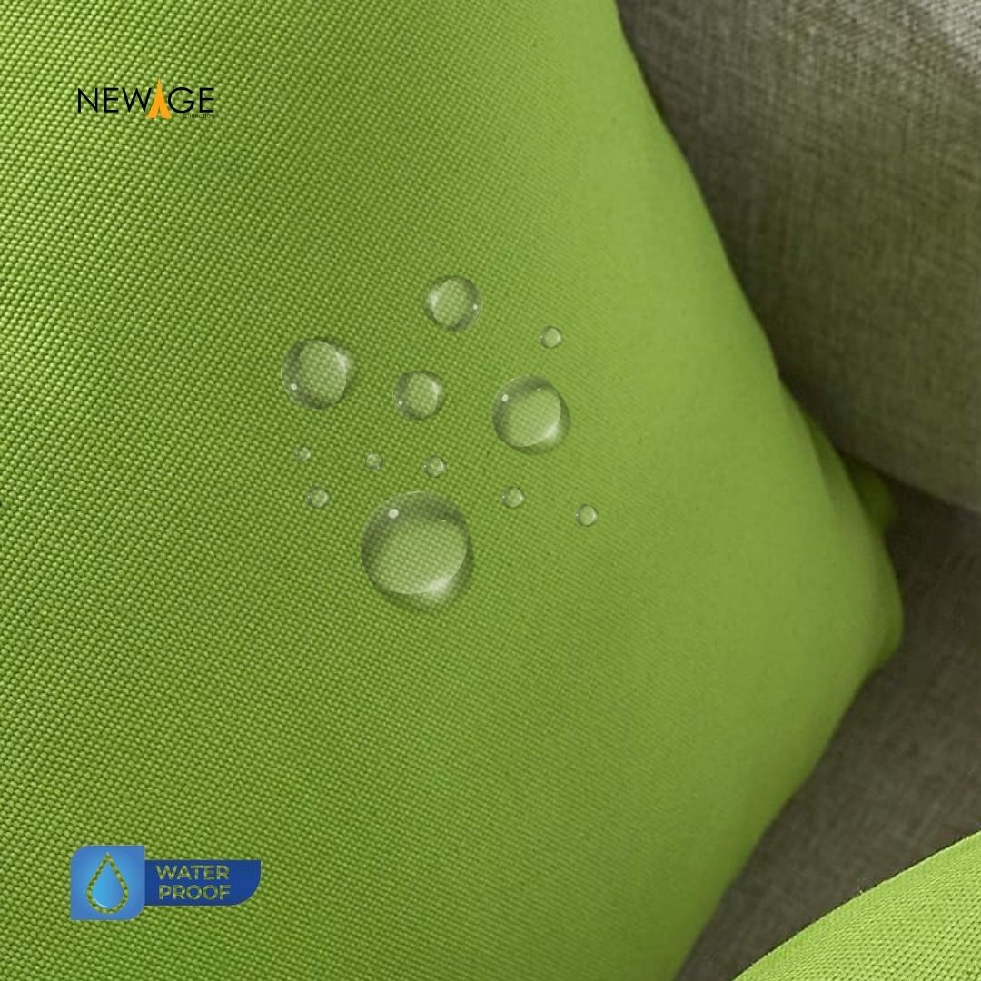 Pack of 2 - 100% Waterproof Cotton PC Pillow Covers 19"x 29" in Lime Green