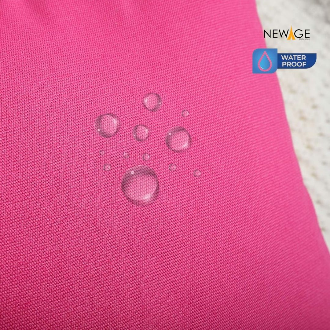 Pack of 2 - 100% Waterproof Cotton PC Pillow Covers 19"x 29" in Pink