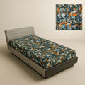 Zipper Mattress Protector for Single Mattress Imported Cotton-PC 100%Waterproof Fabric in Cartoon Print