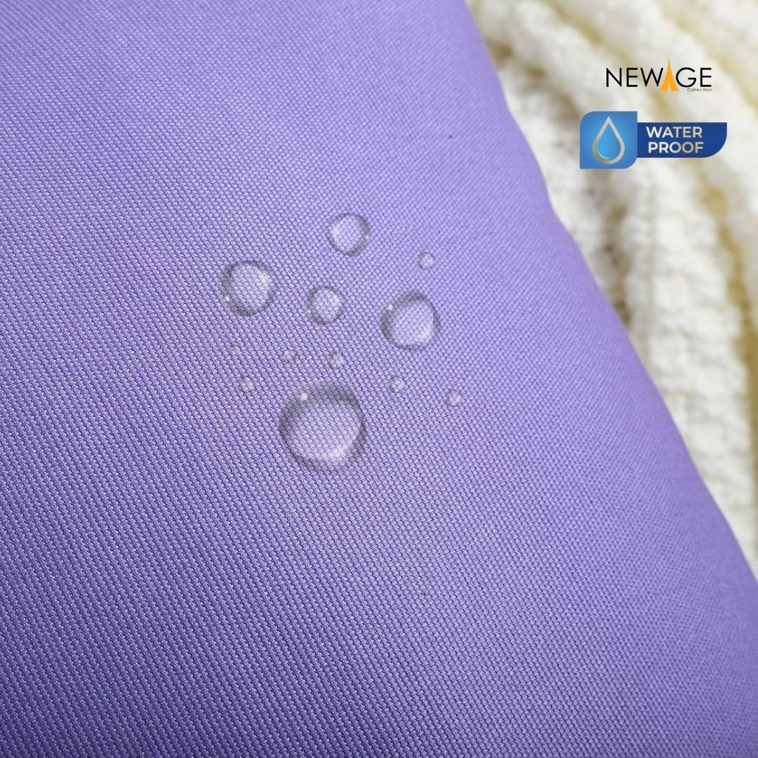 Pack of 2 - 100% Waterproof Cotton PC Pillow Covers 19"x 29" in Orchid Purple